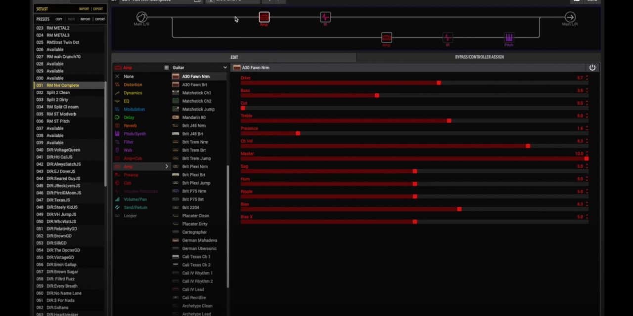 Using HX Stomp to Simulate Two Amps At Once