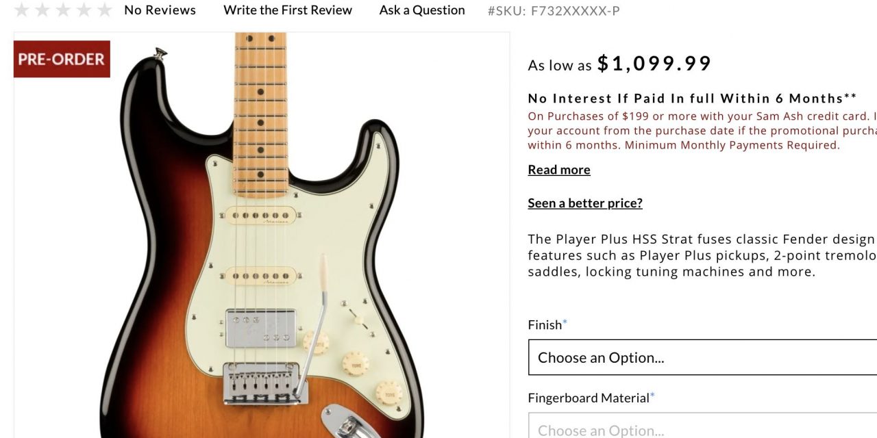 A Mexican Strat for over $1,000