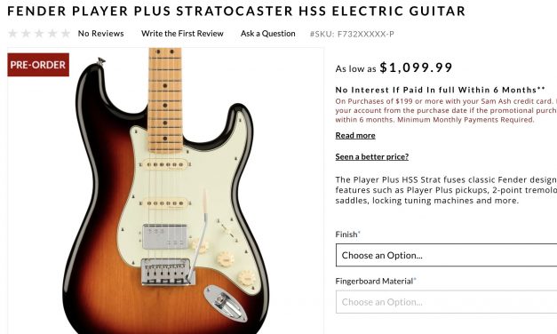 A Mexican Strat for over $1,000