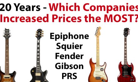 20 Years of Guitar Prices – Which Companies Increased Prices the MOST?